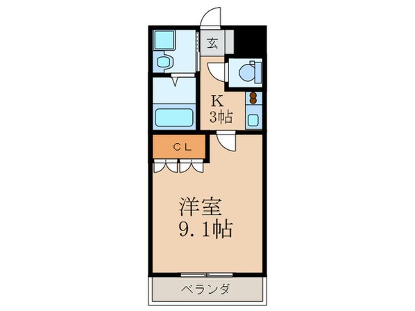 サンライズ・ガ－デン北泉の物件間取画像